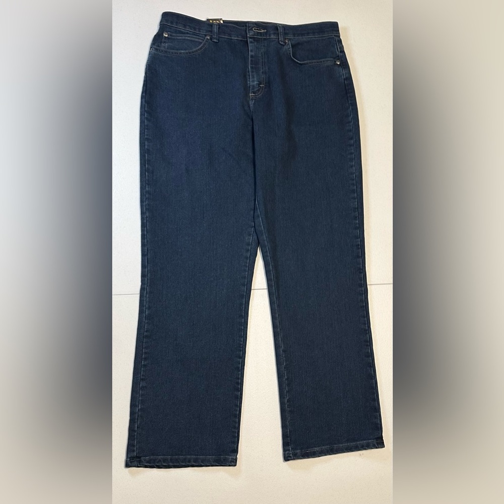 Lee Relaxed‎ Fit 1889 Women's Blue Jeans Size 14 Short Cotton Blend Premium Dark